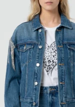 Giacca oversize in denim - immagine 2
