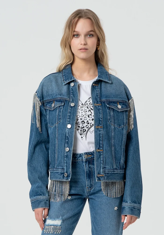 Giacca oversize in denim - immagine 1