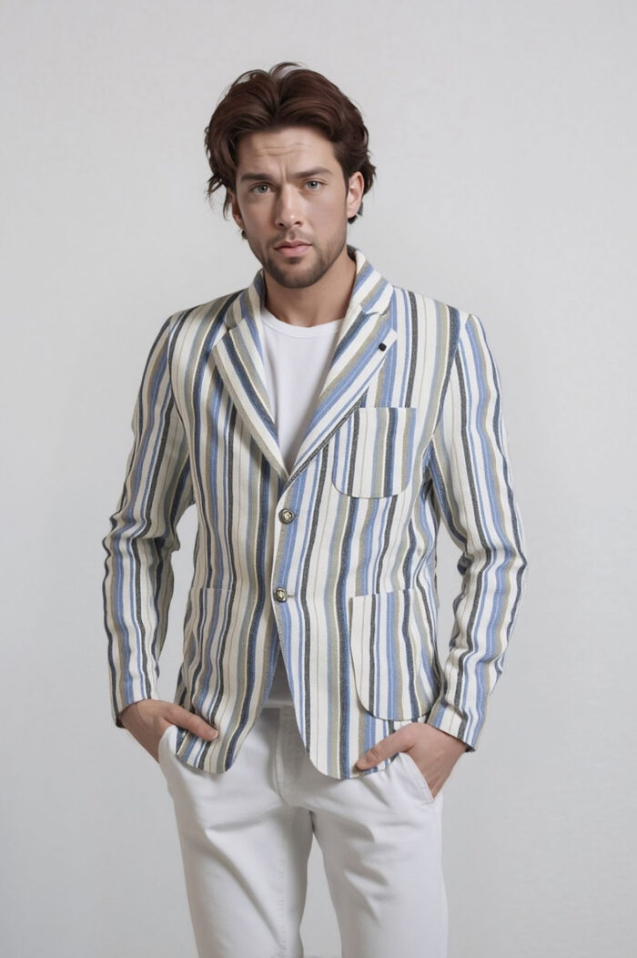 Giacca uomo a righe - immagine 1