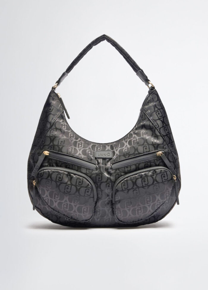 LIU JO Borsa a spalla loghi all over - immagine 1