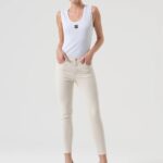 Jeans Slim Effetto Push Up in Raso