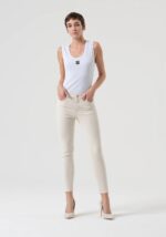 Jeans Slim Effetto Push Up in Raso