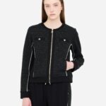 Giacca in felpa e bouclé