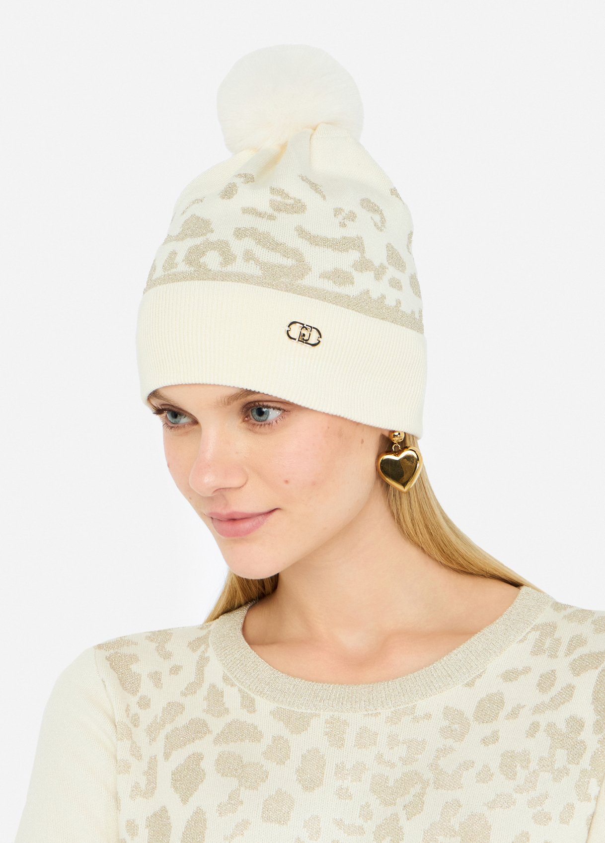 Berretto con motivo animalier Berretto con motivo animalier