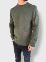 Maglione con rotture