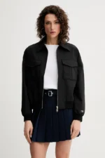 Giacca in tessuto leggero a tinta unita