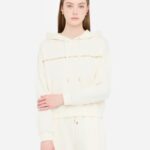 Felpa con cappuccio e strass