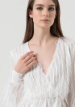 Blusa regular fit in fil coupé 2