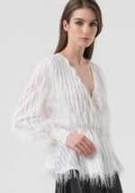 Blusa regular fit in fil coupé 3