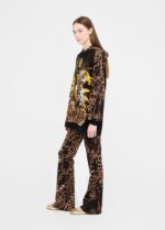 Felpa con stampa animalier 4