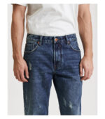 Jeans ALEX straight fit vintage wash con strappi 4