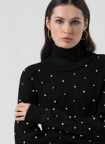 Maglieria regular fit con trecce e perle 2