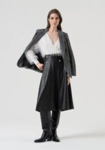 Blusa regular fit in fil coupé 5