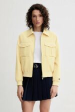 Giacca in tessuto leggero a tinta unita 2