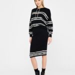 Gonna longuette in maglia