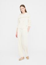 Felpa con cappuccio e strass 7