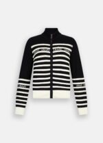 Cardigan a righe con perle 7