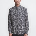 Camicia con stampa floreale 1