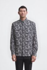 Camicia con stampa floreale 1