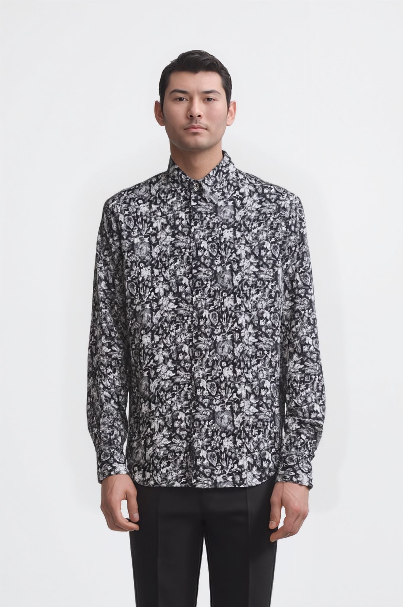 Camicia con stampa floreale 1 Camicia con stampa floreale 1