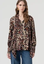 Blusa regular in fantasia animalier - immagine 2