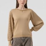 Maglia regular con lana e lurex