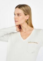 T-shirt con strass - immagine 10