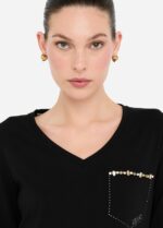 T-shirt con strass - immagine 3