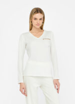 T-shirt con strass - immagine 8