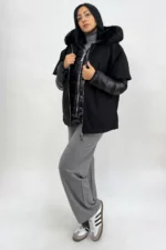 Piumino Nylon con Cappa in Panno 10