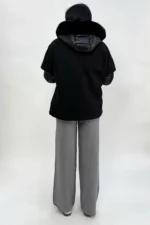 Piumino Nylon con Cappa in Panno 12