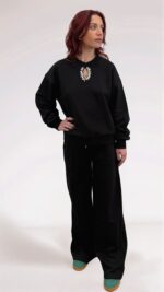 Felpa Donna con Applicazione Gioiello - immagine 4