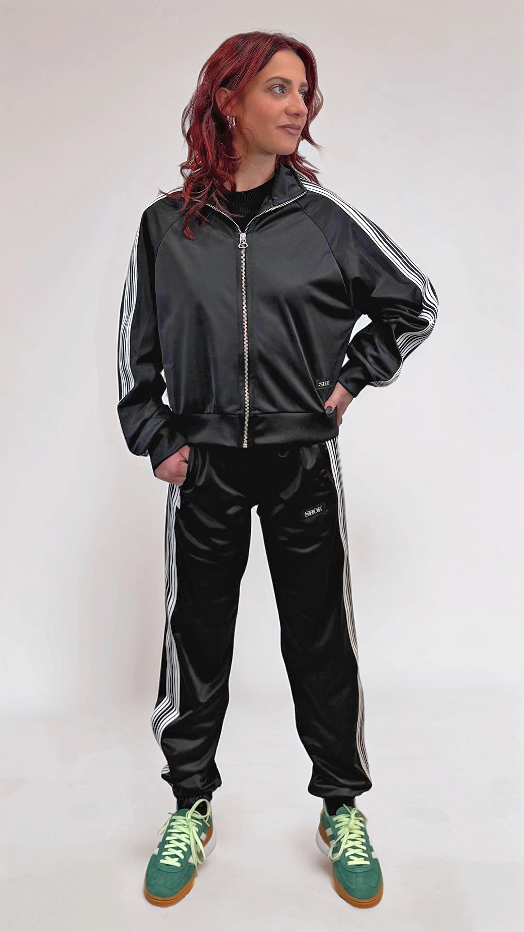 Pantalone tuta donna The Shoe nera Pantalone tuta donna The Shoe nera