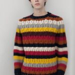 Maglione ad intarsi girocollo