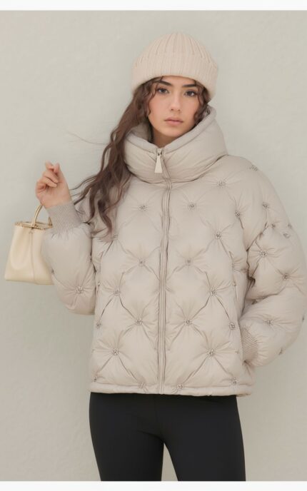 Giubbotto imbottito con strass