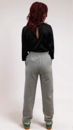 Pantalone in felpa con polsino donna 6