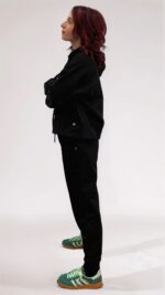 Pantalone in felpa con polsino donna 4