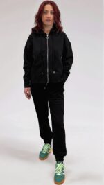 Pantalone in felpa con polsino donna 3