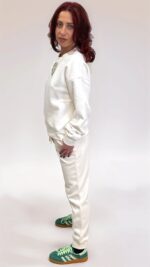 Pantalone in felpa con polsino donna 2