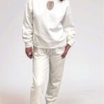 Pantalone in felpa con polsino donna