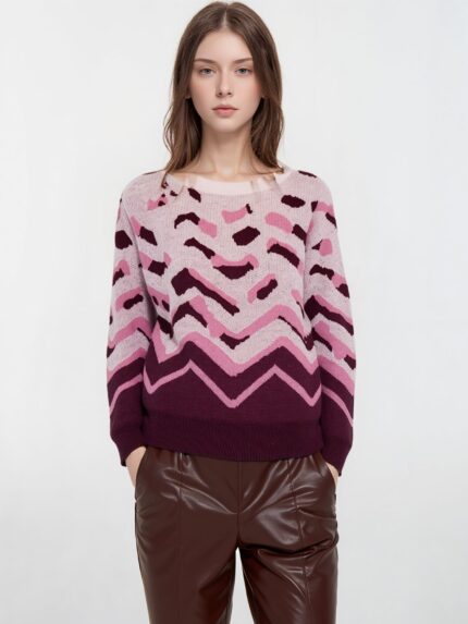 Pullover donna jacquard